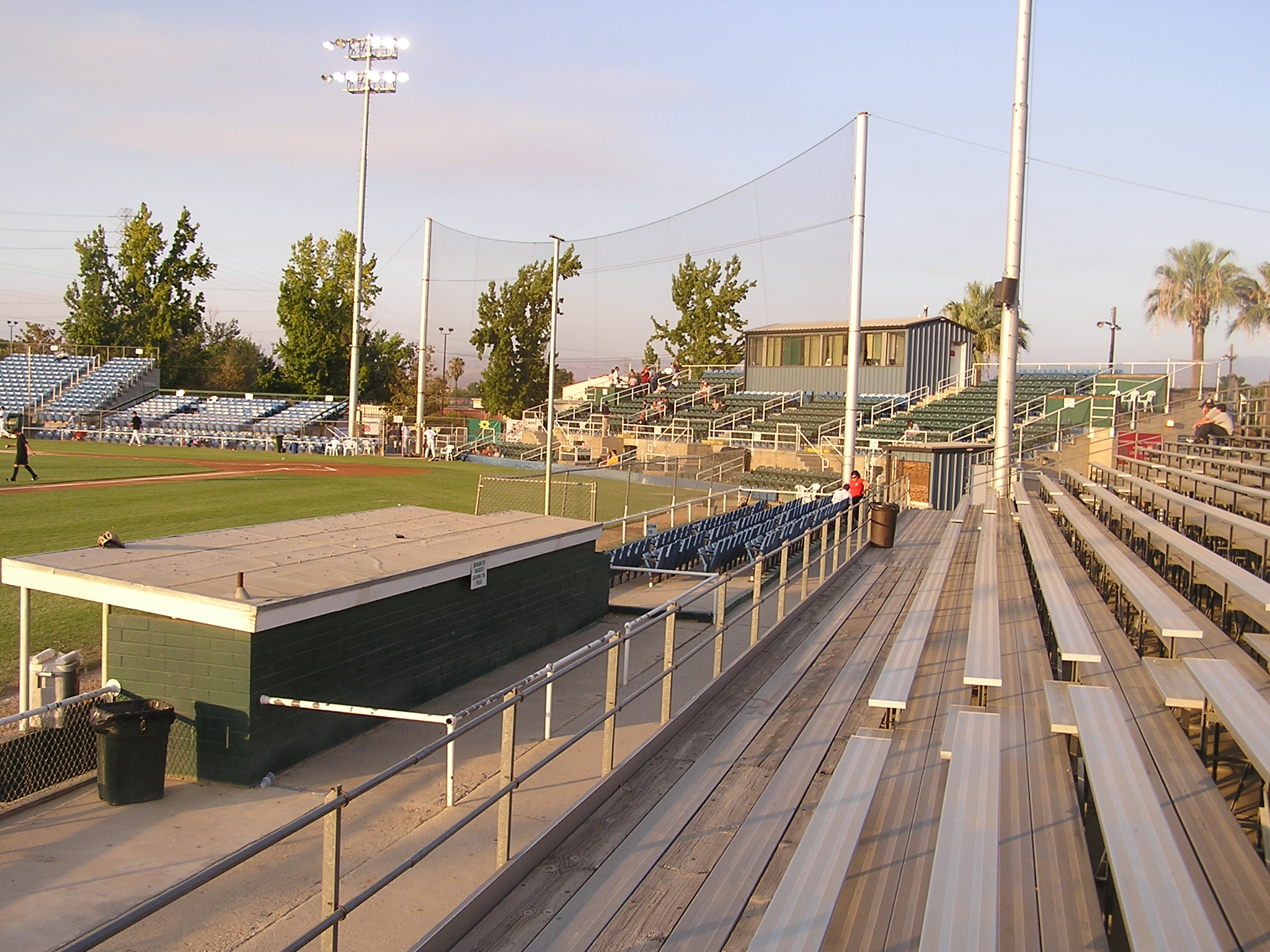 Looking in from behind 3rd base -Sam Lynn Ballpark